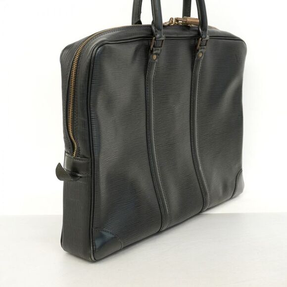 Louis Vuitton Briefcase Epi Porte Documents Voyage M59162 Noir Black Men's - Picture 2 of 10